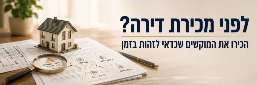 לפני קניית דירה