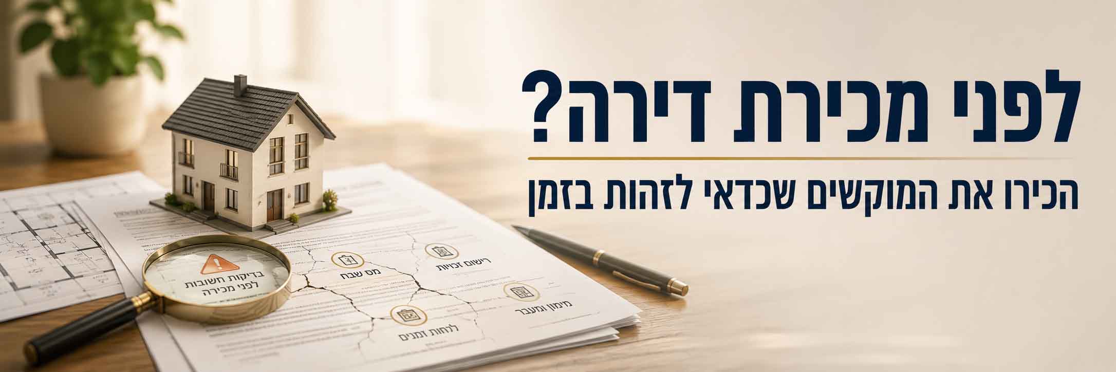 לפני קניית דירה